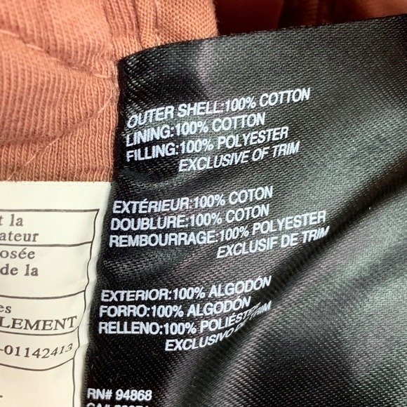 Bernie Bernardo Women's Quilted Long French Cotton Terry Coat Size XS - Picture 9 of 13